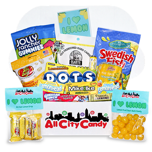 I Love Lemon $30 Assortment Box - For fresh candy and great service, visit www.allcitycandy.com