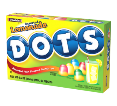 For fresh candy and great service, visit www.allcitycandy.com - Dots Limited Edition Lemonade 6.5 oz. Theater Box