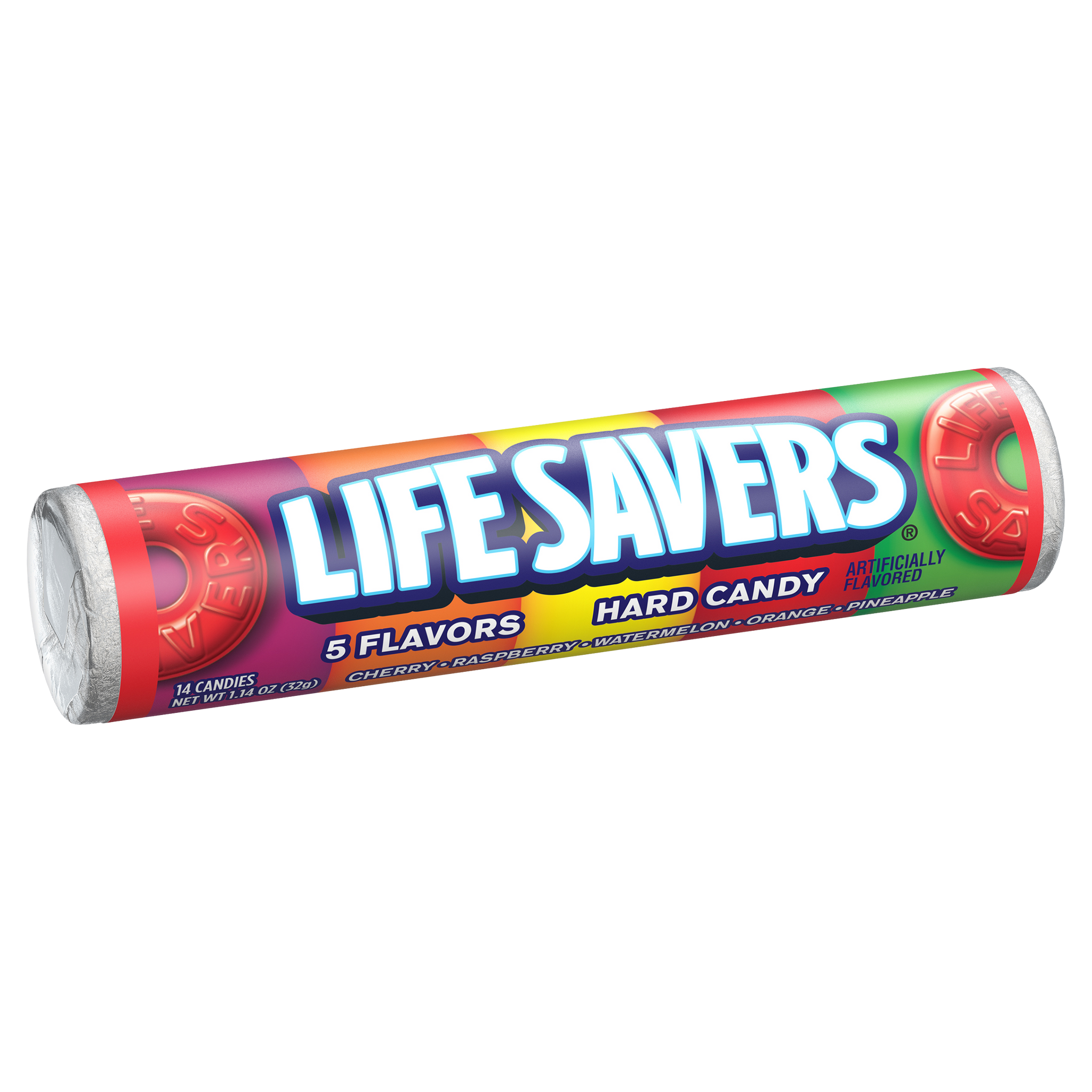All City Candy Life Savers Hard Candy 5 Flavors - 1.14-oz. Roll Hard Wrigley 1 Roll For fresh candy and great service, visit www.allcitycandy.com