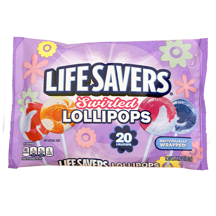 LifeSavers Swirled Lollipops 20 count 7.1 oz. Bag All City Candy