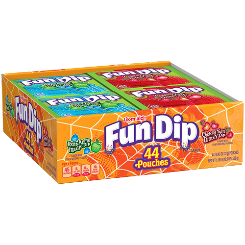 Lik-m-aid Fun Dip Candy Halloween Packs - Case of 44