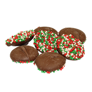 For fresh candy and great service, visit www.allcitycandy.com - Reppert's Milk Chocolate Christmas Nonpareils 2 lb. Bulk Bag