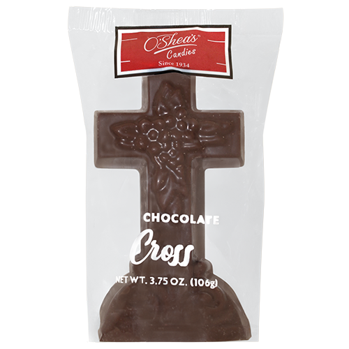 O'Shea's Soild Milk Chocolate Intricate Cross 3.75 oz.