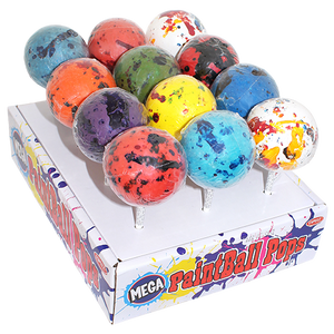 PaintBall Mega Pops 4.94 oz. - Visit www.allcitycandy.com for great candy, service and delicious treats.