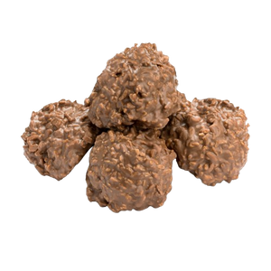 All City Candy Milk Chocolate Toasted Coconut Haystacks - 1 LB Box Chocolate Albanese Confectionery For fresh candy and great service, visit www.allcitycandy.com