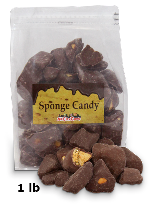 Milk Chocolate Sponge Candy Bulk Bags - For fresh candy and great service, visit www.allcitycandy.com