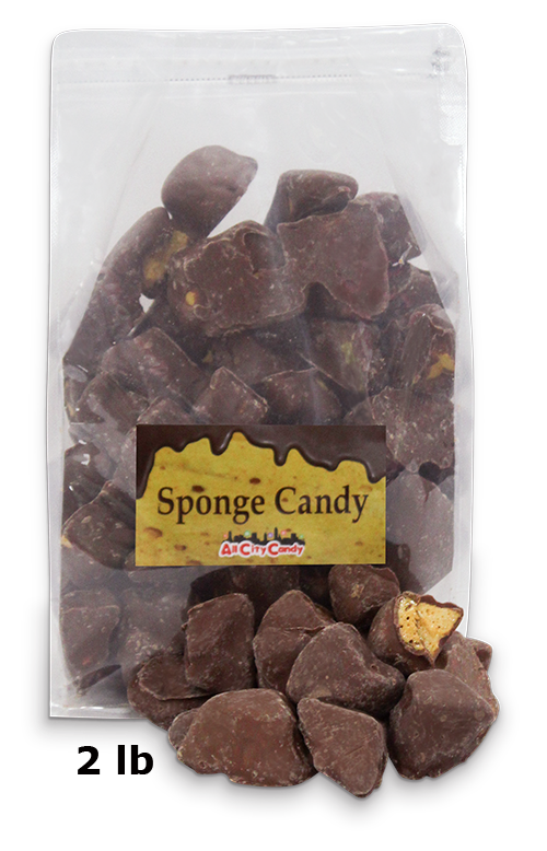 Milk Chocolate Sponge Candy Bulk Bags - For fresh candy and great service, visit www.allcitycandy.com