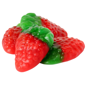 All City Candy Sugar Party Wild Strawberries Gummy Candy 6 oz. Bag- For fresh candy and great service, visit www.allcitycandy.com