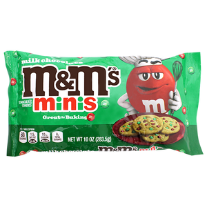 M&M Minis Christmas Baking Chips 10 oz. Bag - Visit www.allcitycandy.com for great candy, service and delicious treats