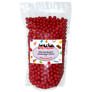 For fresh candy and great service, visit www.allcitycandy.com - Ferrara Mini Jawbreaker Cherry 3 lb. Bulk Bag