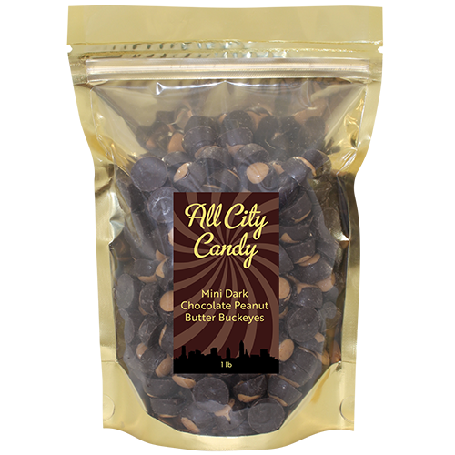 All City Candy Mini Dark Chocolate Peanut Butter Buckeyes - Bulk Bags Gertrude Hawk For fresh candy and great service, visit www.allcitycandy.com