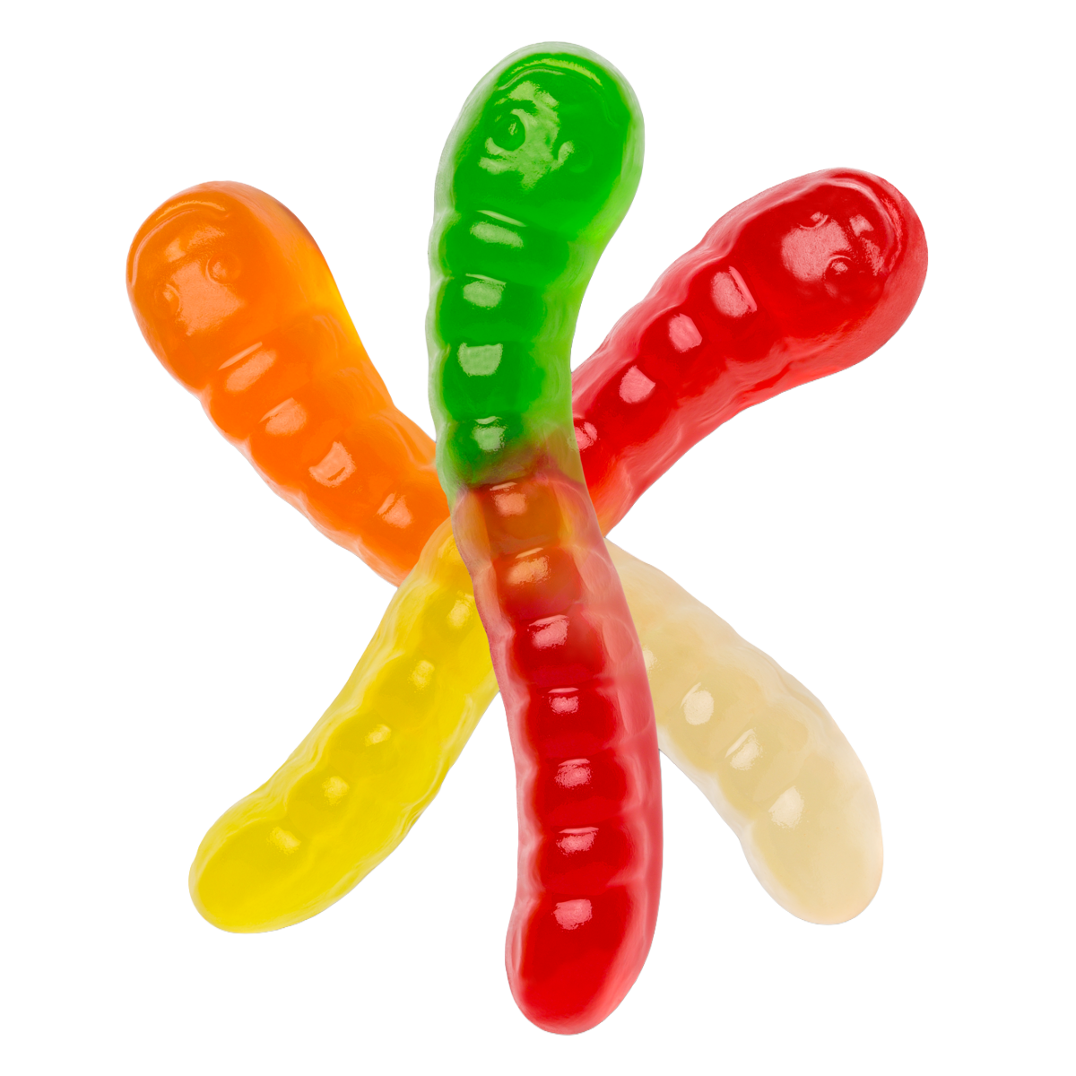 All City Candy Mini Assorted Fruit Gummi Worms - Bulk Bags Bulk Unwrapped Albanese Confectionery For fresh candy and great service, visit www.allcitycandy.com