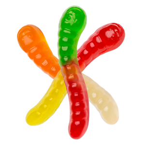 All City Candy Mini Assorted Fruit Gummi Worms - Bulk Bags Bulk Unwrapped Albanese Confectionery For fresh candy and great service, visit www.allcitycandy.com