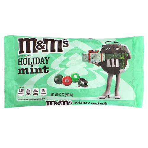 M&M Holiday Mint 9.2 oz. Bag - Visit www.allcitycandy.com for great candy, service and delicious treats.