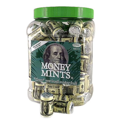 All City Candy Money Mints Rolls - Tub of 100 Mints Espeez For fresh candy and great service, visit www.allcitycandy.com