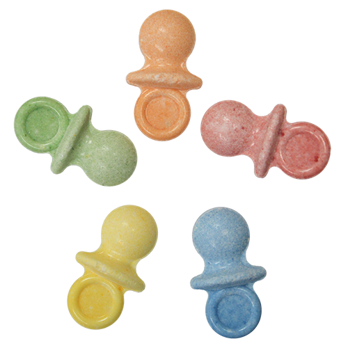 For fresh candy and great service, visit www.allcitycandy.com - Oh Baby Pacifier Shaped Pressed Candy - 3 LB Bulk Bag