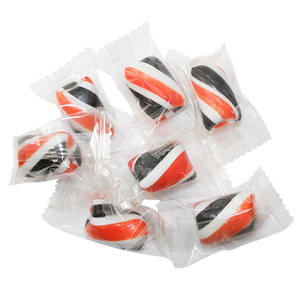 Atkinson's Orange & Black Twist - 3 lb. Bulk Bag - For fresh candy and great service, visit www.allcitycandy.com