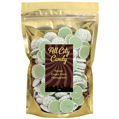 All City Candy Pastel Green Mint Nonpareils - Bulk Bags Bulk Unwrapped Arway Confections For fresh candy and great service, visit www.allcitycandy.com