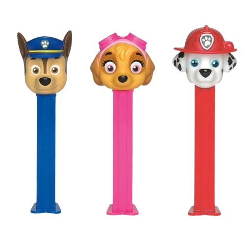 All City Candy PEZ Paw Patrol Collection Candy Dispenser - 1-Piece Blister Pack For fresh candy and great service, visit www.allcitycandy.com