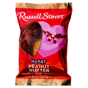 For fresh candy and great service, visit www.allcitycandy.com - Russell Stover Peanut Butter Milk Chocolate Heart 1.3 oz
