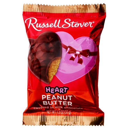 For fresh candy and great service, visit www.allcitycandy.com - Russell Stover Peanut Butter Milk Chocolate Heart 1.3 oz