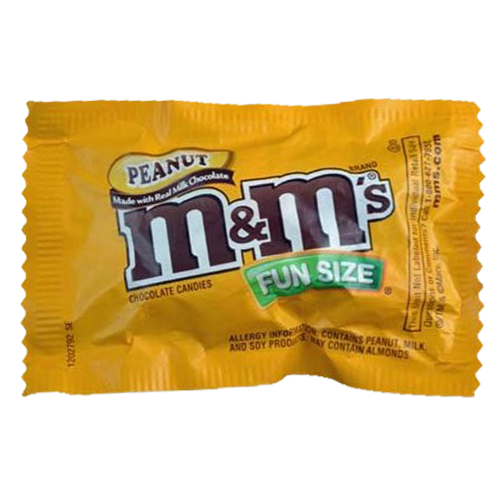 All City Candy M&M's Peanut Chocolate Candies Fun Size Packets - 3 LB Bulk Bag Bulk Wrapped Mars Chocolate For fresh candy and great service, visit www.allcitycandy.com