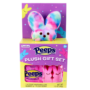 All City Candy Peeps Plush Pink Bunny House Gift Set 1.5 oz. Easter Frankford Candy For fresh candy and great service, visit www.allcitycandy.com