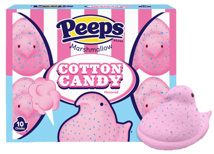 All City Candy Peeps Cotton Candy Flavored Marshmallow Chicks - 10 Chicks 2 Pack Marshmallow Just Born Inc For fresh candy and great service, visit www.allcitycandy.com