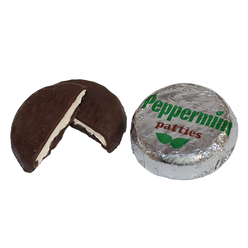 Foil Wrapped Peppermint Patties - 3 LB Bulk Bag