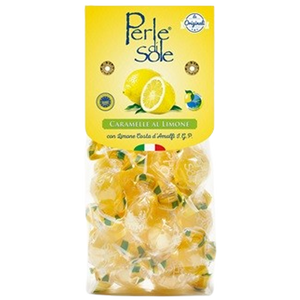 Perle di Sole Original Lemon Hard Candy 7 oz Bag  -  For fresh candy and great service, visit www.allcitycandy.com