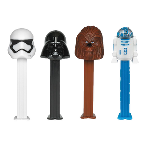 All City Candy PEZ Star Wars Collection Candy Dispenser - 1 Piece Blister Pack Storm Trooper, Darth Vader, Chewbacca, R2-D2 Novelty PEZ Candy For fresh candy and great service, visit www.allcitycandy.com