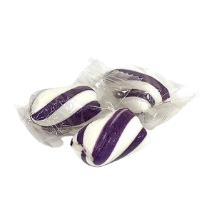All City Candy Purple & White Twists Hard Candy - 3 LB Bulk Bag Bulk Wrapped Atkinson's Candy For fresh candy and great service, visit www.allcitycandy.com