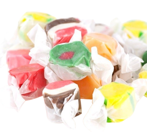 Primrose Assorted Salt Water Taffy 3 lb. Bulk Bag - For fresh candy and great service, visit www.allcitycandy.com