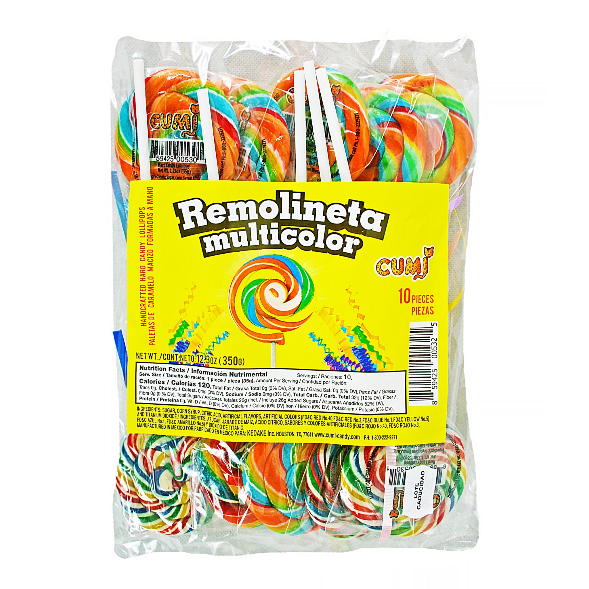 Colored Lollipop Sticks - 12