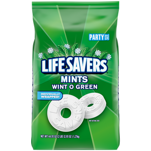 Lifesavers Wint O Green Mints 44.93 oz. Bag Party Size - For fresh candy and great service, visit www.allcitycandy.com