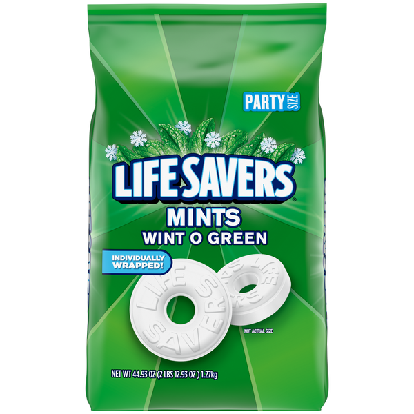 Lifesavers Wint O Green Mints 44.93 oz. Bag Party Size - All City Candy