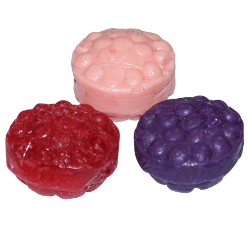 Premium Belgian Chocolate Chocolate Filled Raspberry Hard Candy Collection 1 lb. Tub - For fresh candy and great service, visit www.allcitycandy.com