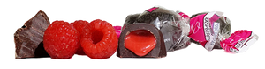 Waggoner Wrapped Dark Chocolate Raspberry Cream 1 lb. Box - For fresh candy and great service, visit www.allcitycandy.com