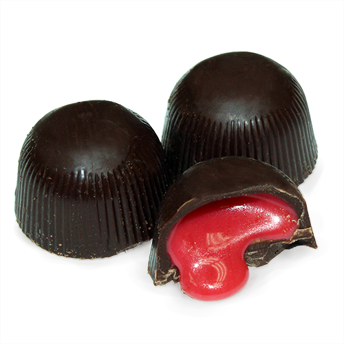 Waggoner Wrapped Dark Chocolate Raspberry Cream 1 lb. Box - For fresh candy and great service, visit www.allcitycandy.com