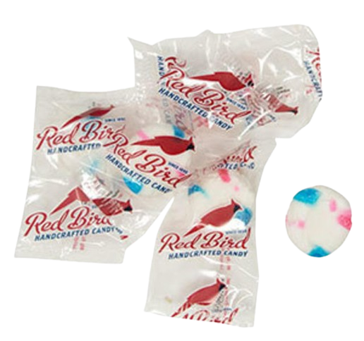 Red Bird Cotton Candy Puffs 3 lb Bulk Bag - For fresh candy and great service, visit www.allcitycandy.com