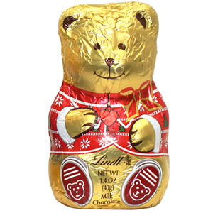 Lindt Milk Chocolate Teddy Bear in Assorted Pajamas 1.4 oz. - For fresh candy and great service, visit www.allcitycandy.com