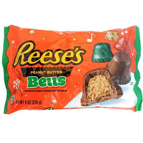 Reese's Holiday Peanut Butter Bells 9 oz. Bag - Visit www.allcitycandy.com for great candy, service and delicious treats!