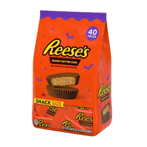 Reese's Halloween PB Cup Snack Size 40 Count 22.5 oz. Bag