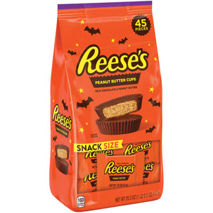 Reese's Halloween Peanut Butter Cups Snack Size 25.3 oz. Bag - Visit www.allcitycandy.com for great service and delicious treats!