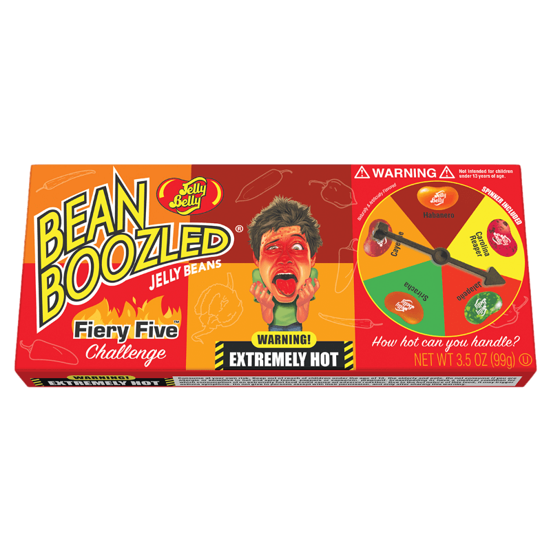 All City Candy Jelly Belly BeanBoozled Fiery Five Spinner Gift Set - 3.5 oz Gift Box For fresh candy and great service, visit www.allcitycandy.com