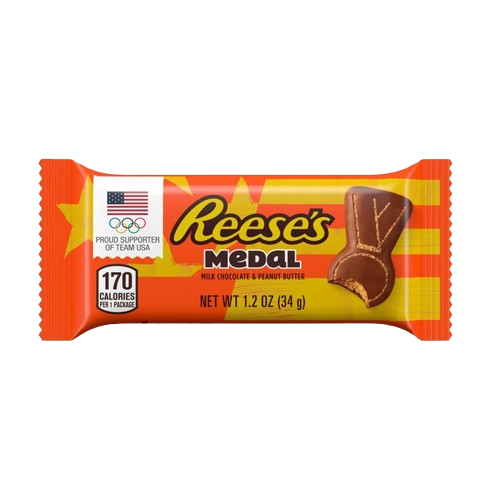 Reese's Milk Chocolate Peanut Butter Medals 1.2 oz. Bar All City Candy