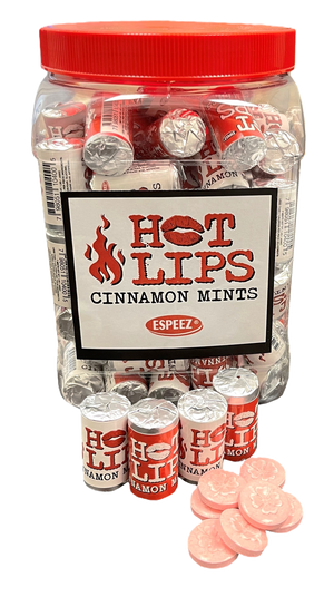 Espeez Hot Lips Cinnamon Mints - Tub of 100