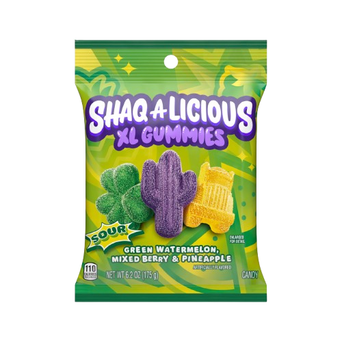 Shaq-a-licious Sour Gummmies 6.2 oz. Bag