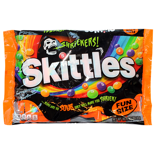 Shriekers! Skittles Fun Size 10.72 oz. Bag Success - For fresh candy and great service, visit www.allcitycandy.com