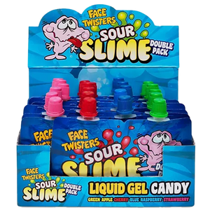 All City Candy Face Twisters Sour Slime Double Pack 1.4 oz- For fresh candy and great service, visit www.allcitycandy.com